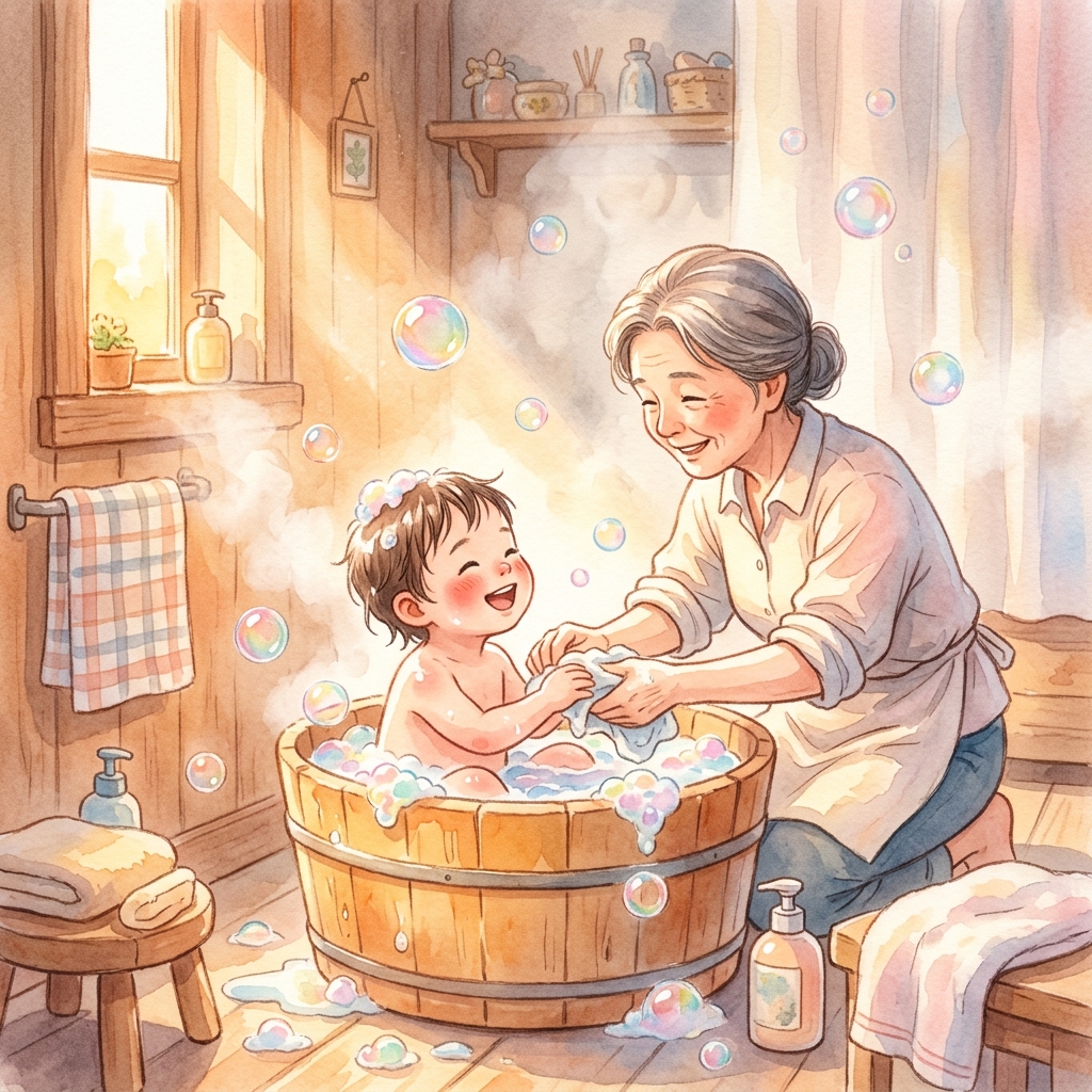 彩色小木盆