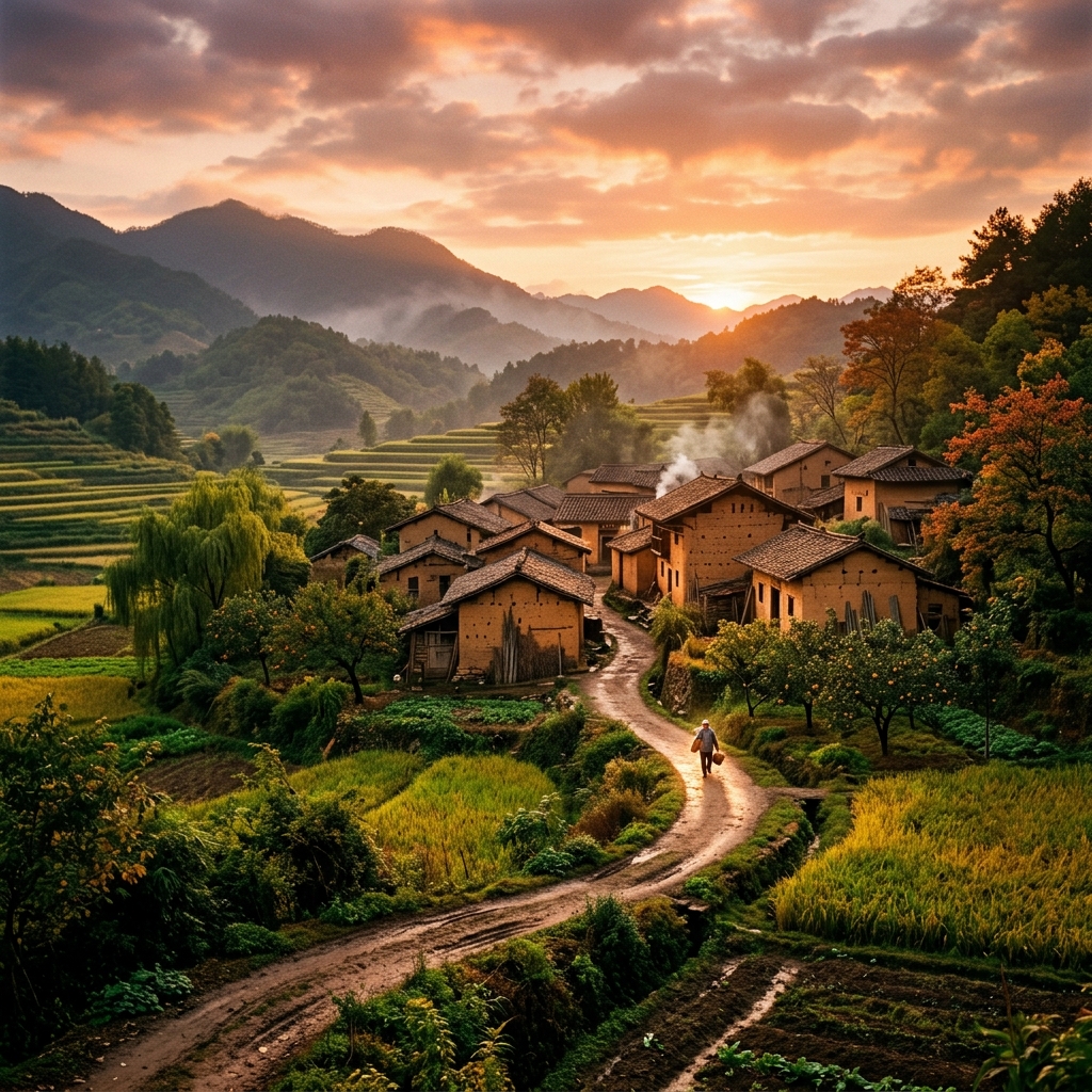 小小的村庄，泥土芬芳