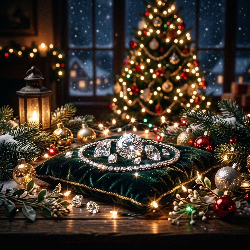 Shimmering Diamonds on Christmas Eve