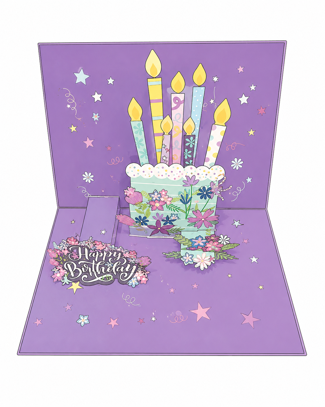 Open EchoMory 3D pop-up greeting card